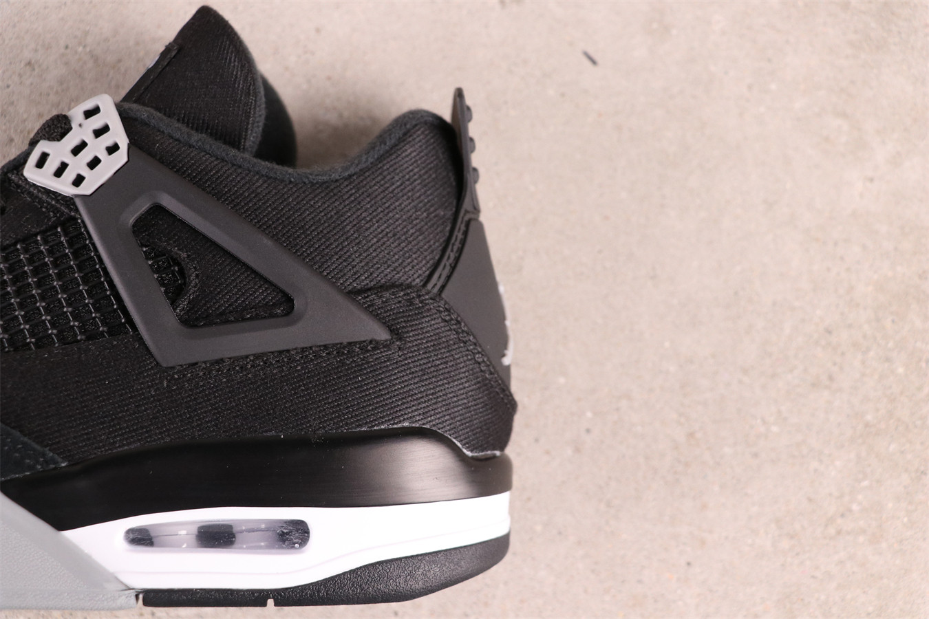 US$70 Air Jordan 4 Black Canvas DH7138-006 Size 40-47.5