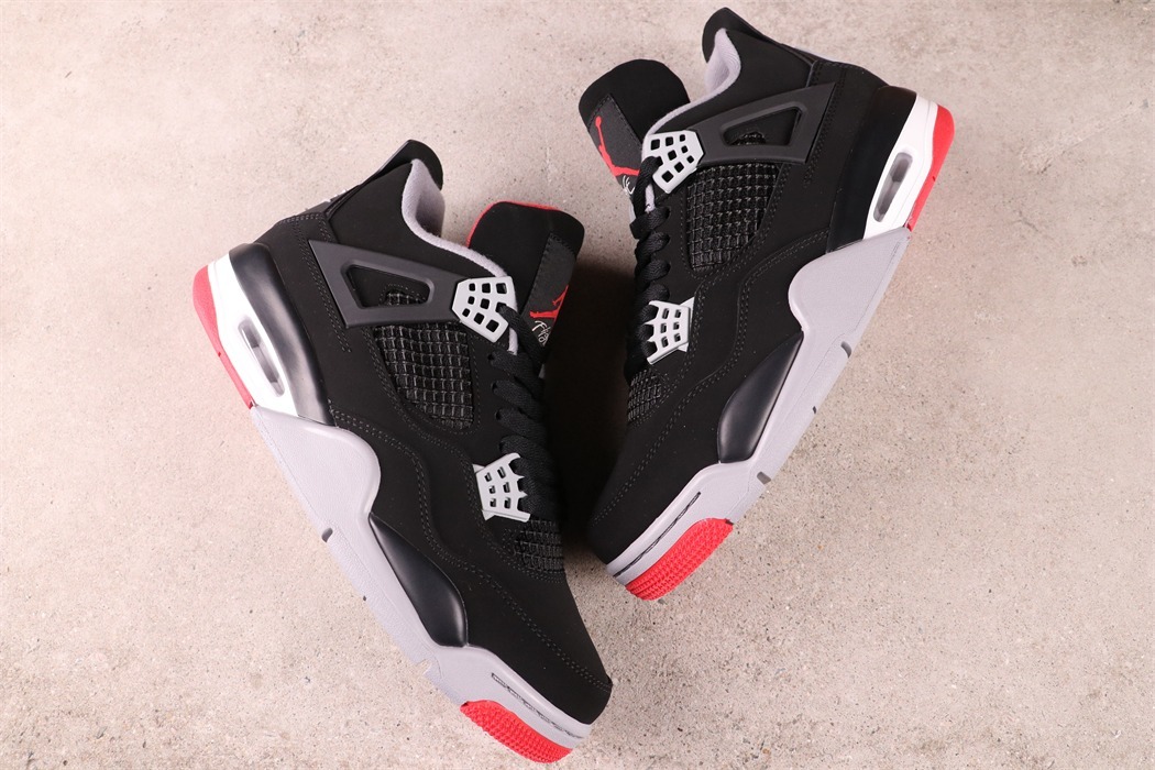 US$70 Air Jordan 4 Bred 308497-060 Size 36-47.5
