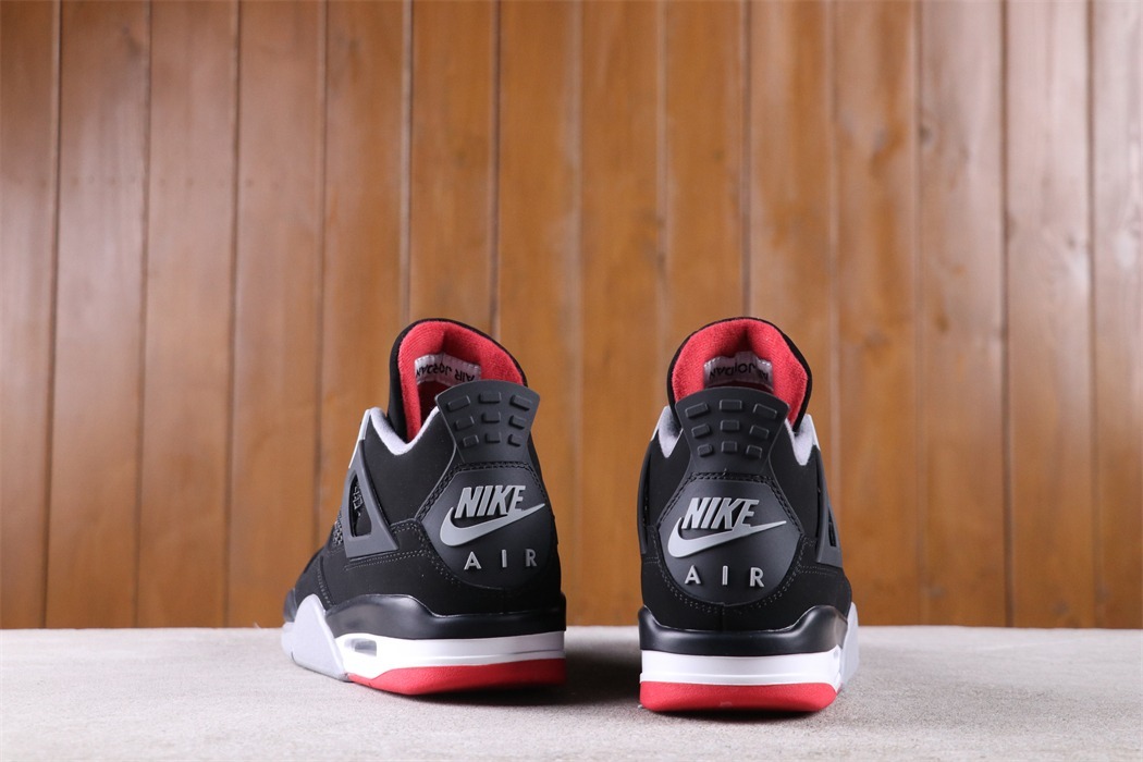 US$70 Air Jordan 4 Bred 308497-060 Size 36-47.5