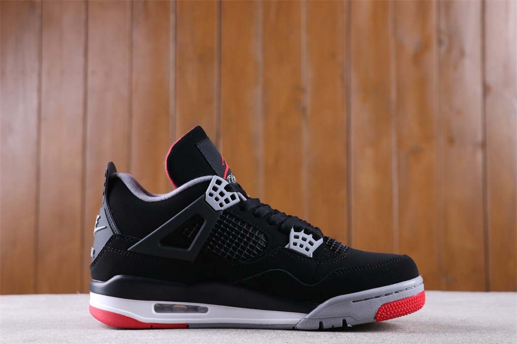 US$70 Air Jordan 4 Bred 308497-060 Size 36-47.5