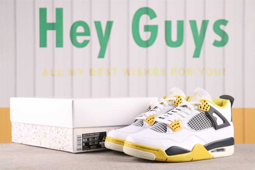 US$88 Air Jordan 4 Vivid Sulfur AQ9129-101 EU Size 40-48