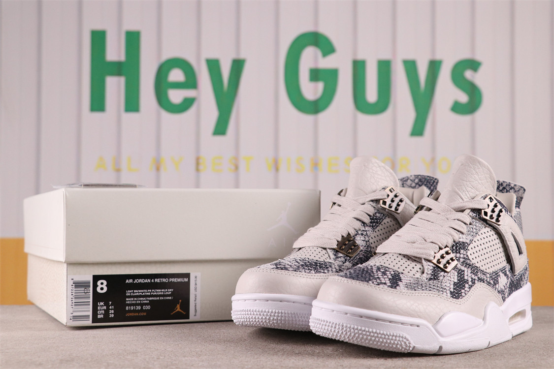 US$92 Air Jordan 4 Snakeskin 819139-030 Size 40-47.5