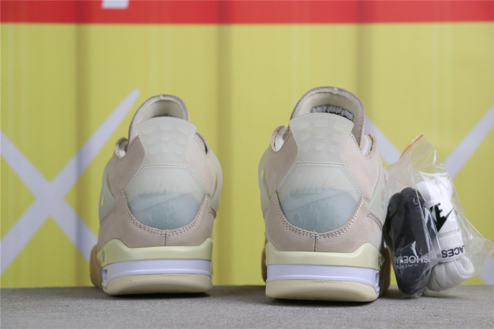 USD$66 Air Jordan Off-White x Air Jordan 4 SP Sail CV9388-100 联名米黄 Size 36-47.5 USD$66 Air Jordan Off-White x Air Jordan 4 SP Sail CV9388-100 联名米黄 Size 36-47.5