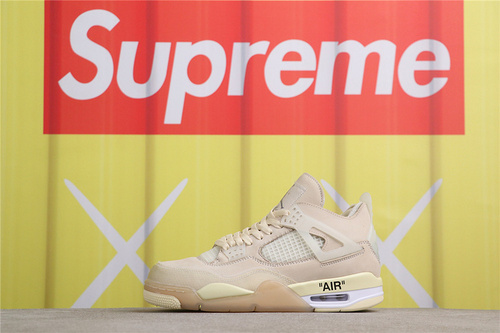 USD$66 Air Jordan Off-White x Air Jordan 4 SP Sail CV9388-100 联名米黄 Size 36-47.5 USD$66 Air Jordan Off-White x Air Jordan 4 SP Sail CV9388-100 联名米黄 Size 36-47.5