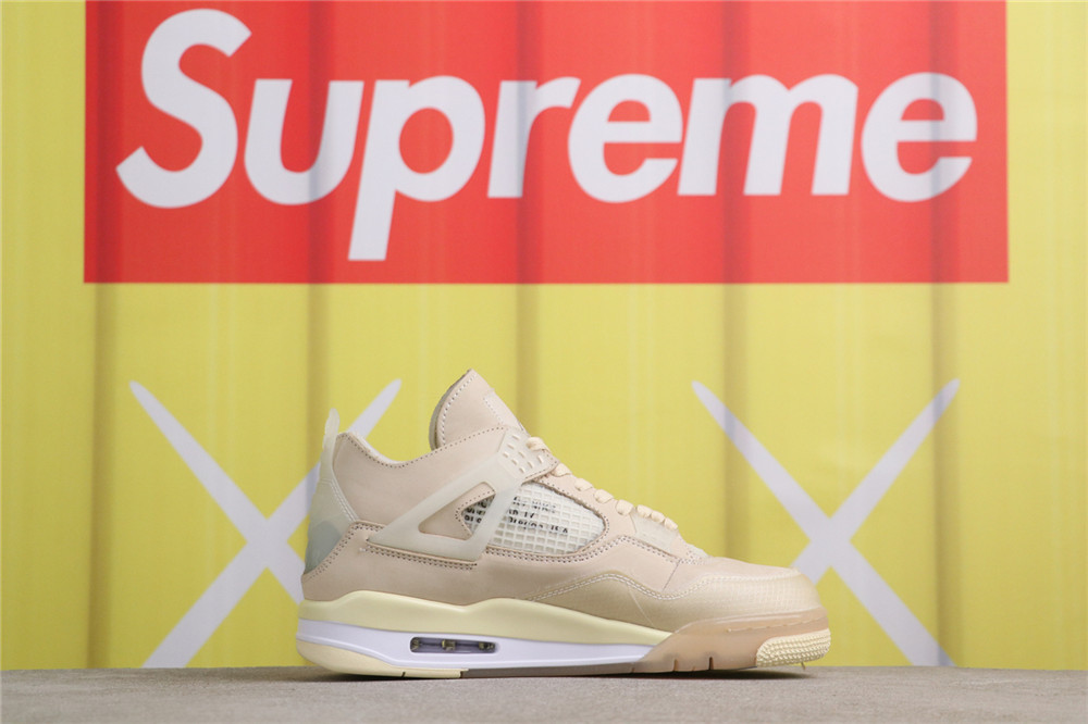 USD$66 Air Jordan Off-White x Air Jordan 4 SP Sail CV9388-100 联名米黄 Size 36-47.5 USD$66 Air Jordan Off-White x Air Jordan 4 SP Sail CV9388-100 联名米黄 Size 36-47.5