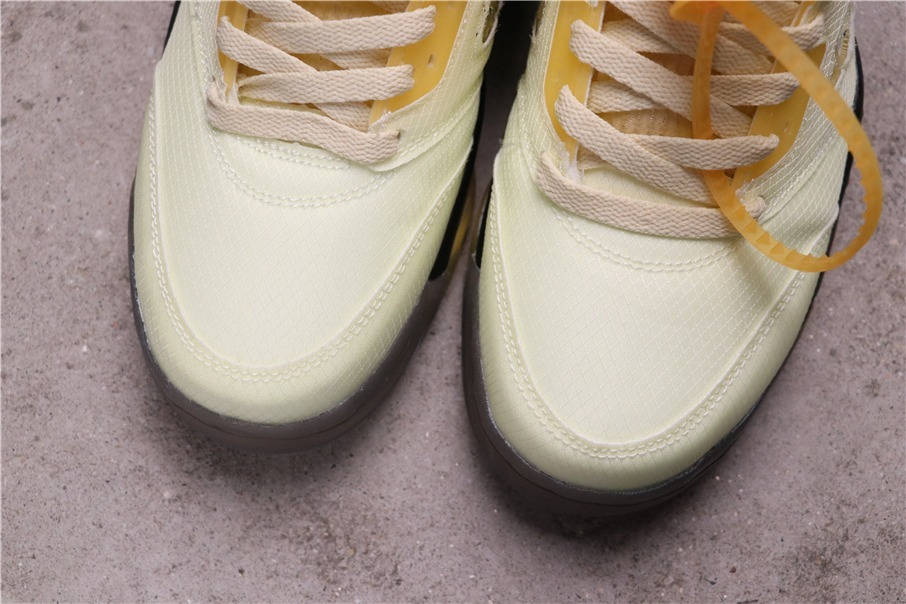 $100 OFF-WHITE x Air Jordan 5 Sail DH8565-100 Size 40-47.5
