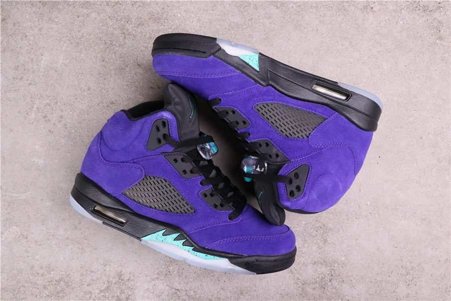 100USD AJ5 Air Jordan 5Alternate Grape136027-500 Size 40-47
