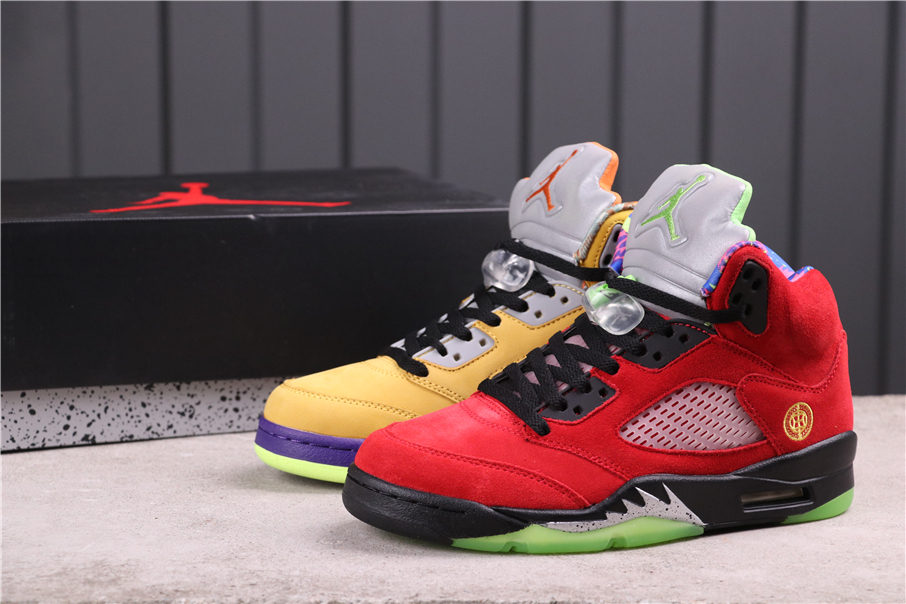 100USD AJ5 Air Jordan 5What TheCZ5725-700 Size 40-47