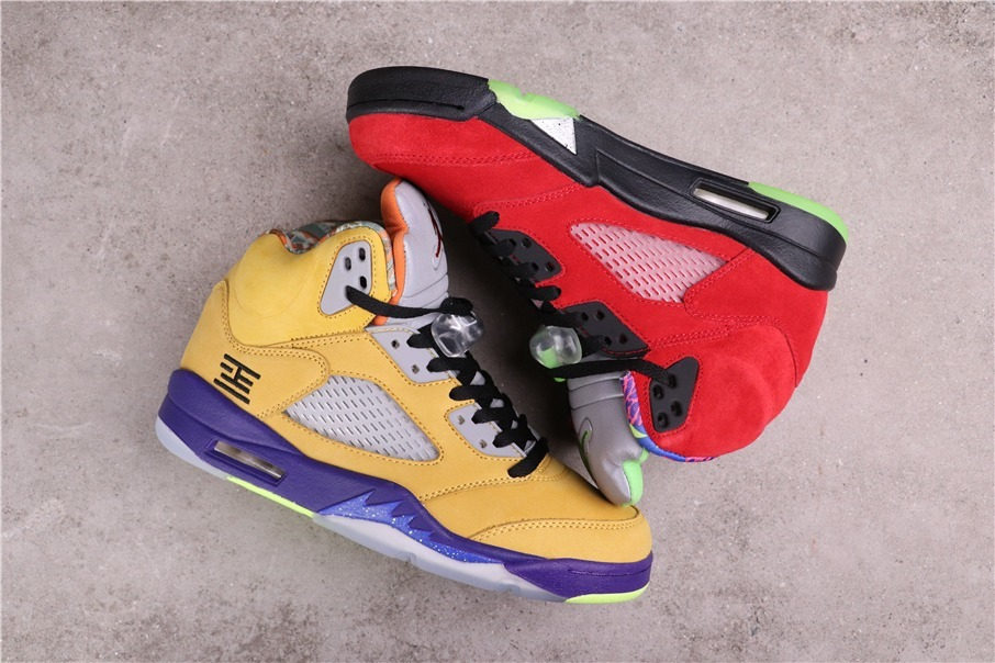 100USD AJ5 Air Jordan 5What TheCZ5725-700 Size 40-47