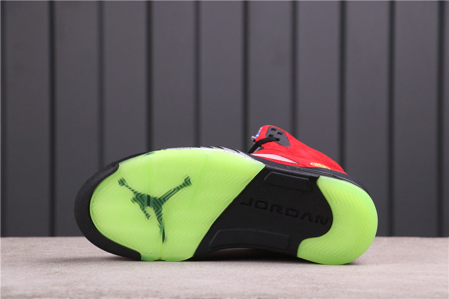 100USD AJ5 Air Jordan 5What TheCZ5725-700 Size 40-47