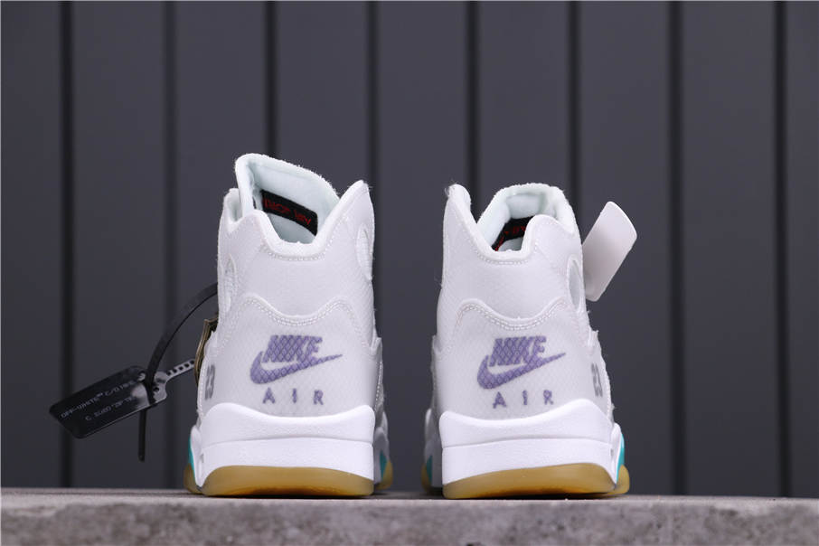 58USD OFF-WHITE X Air Jordan 5 CT8480-105 40-46