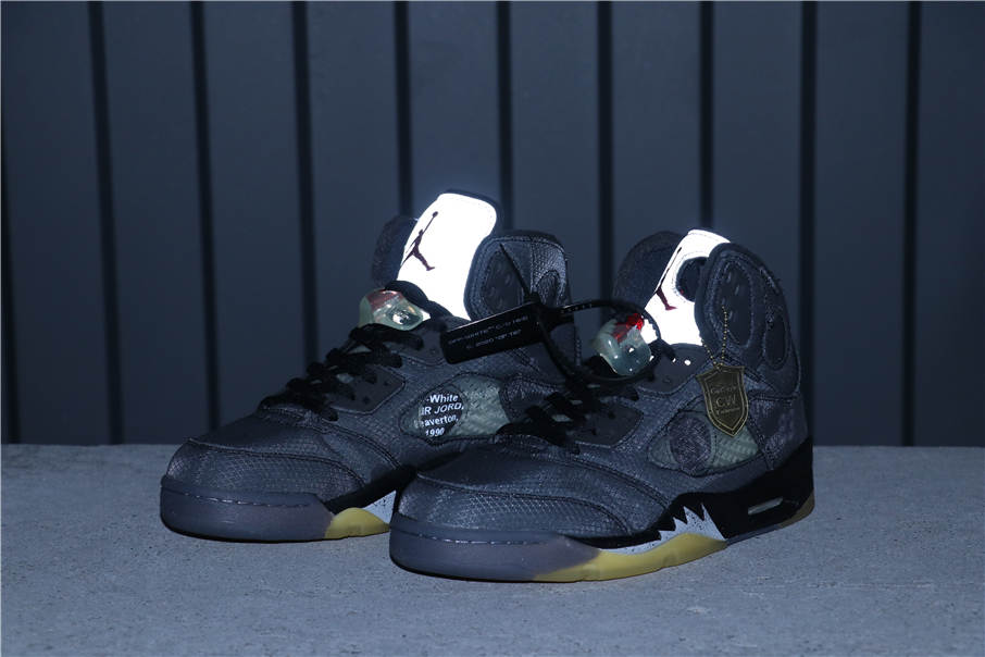 58USD OFF-WHITE x Air Jordan 5 CT8480-001 40-46