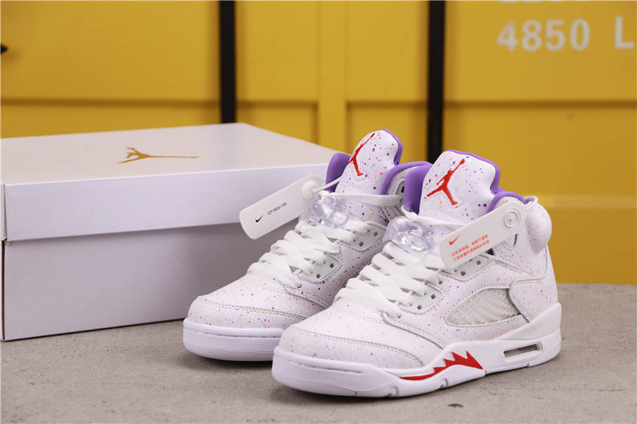 71USD Air Jordan 5 GS Easter CT1605-100 36-40