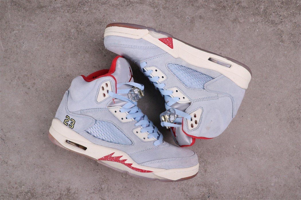 78USD Trophy Room x Air Jordan 5 Ice Blue CI1899-400 SIZE 40-47.5