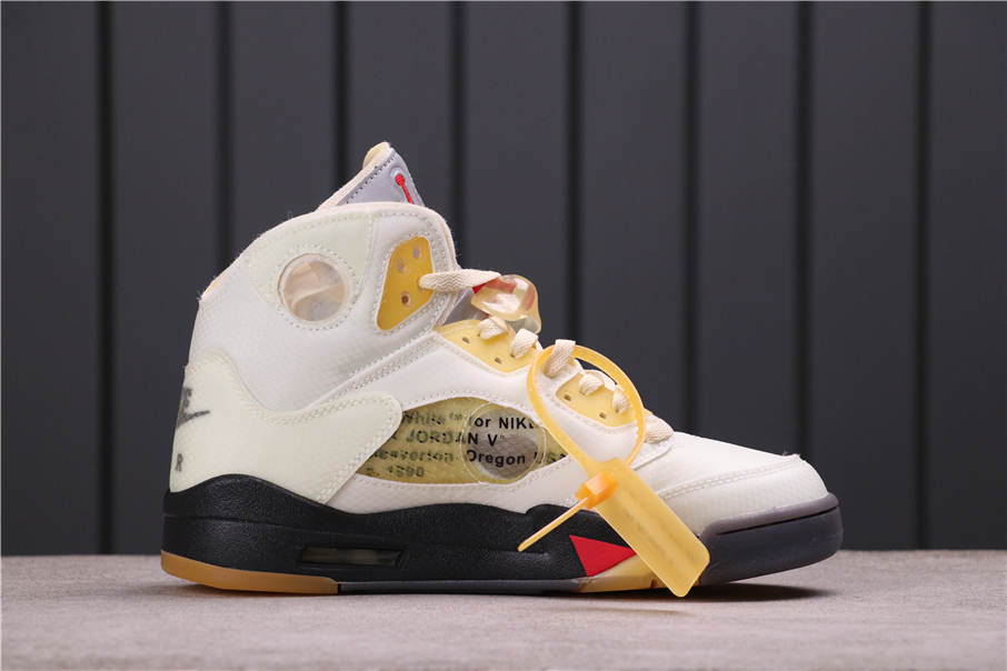 OFF-WHITE x Air Jordan 5 Sail DH8565-100