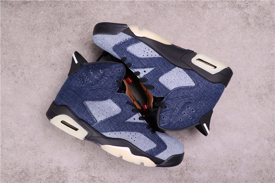 33USD Air Jordan 6 Washed Denim CT5350-401 36-47.5