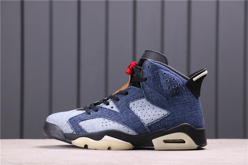 33USD Air Jordan 6 Washed Denim CT5350-401 36-47.5