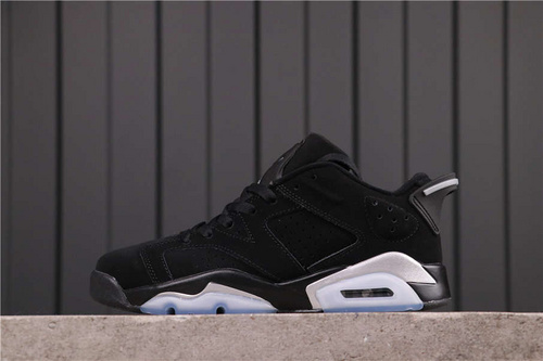 62USD Air Jordan 6 Low Black Chrome 304401-003 40-45