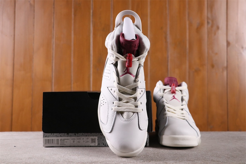 US$40 Air Jordan 6 Maroon 384664-116 size 36-47.5