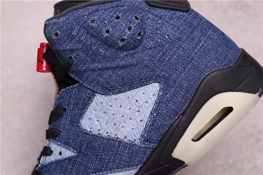 33USD Air Jordan 6 Washed Denim CT5350-401 36-47.5