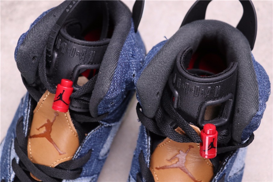 33USD Air Jordan 6 Washed Denim CT5350-401 36-47.5