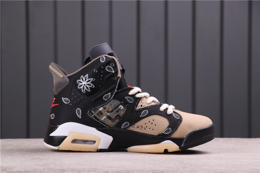 49USD AJ6 Air Jordan 6 GS Floral CT5058-001 Size 40-47