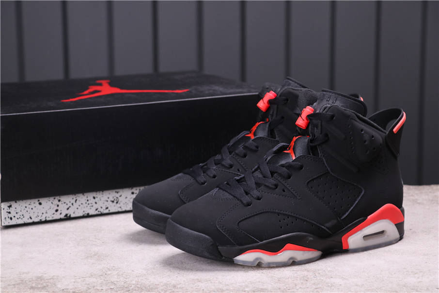 62USD Air Jordan 6 Black Infrared 384664-060 40-48