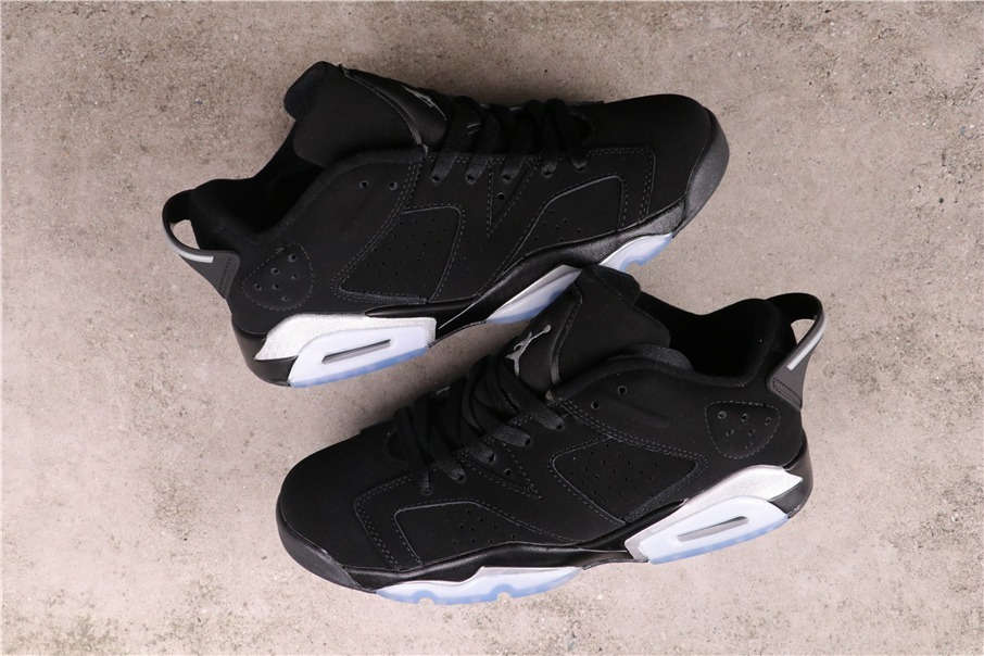 62USD Air Jordan 6 Low Black Chrome 304401-003 40-45