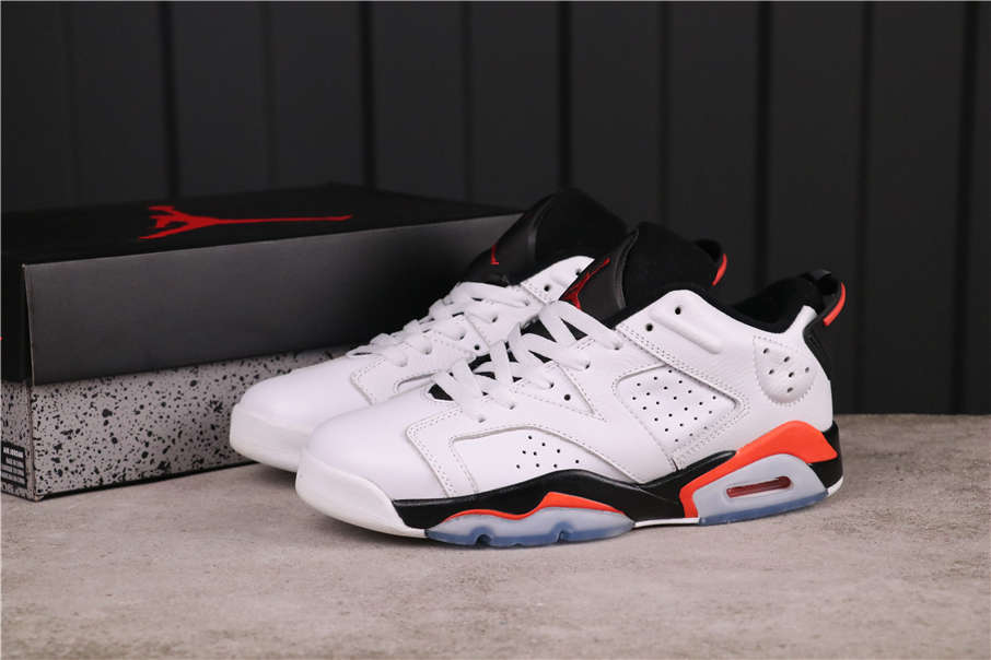 62USD Air Jordan 6 Low White Infrared 304401-123 40-45