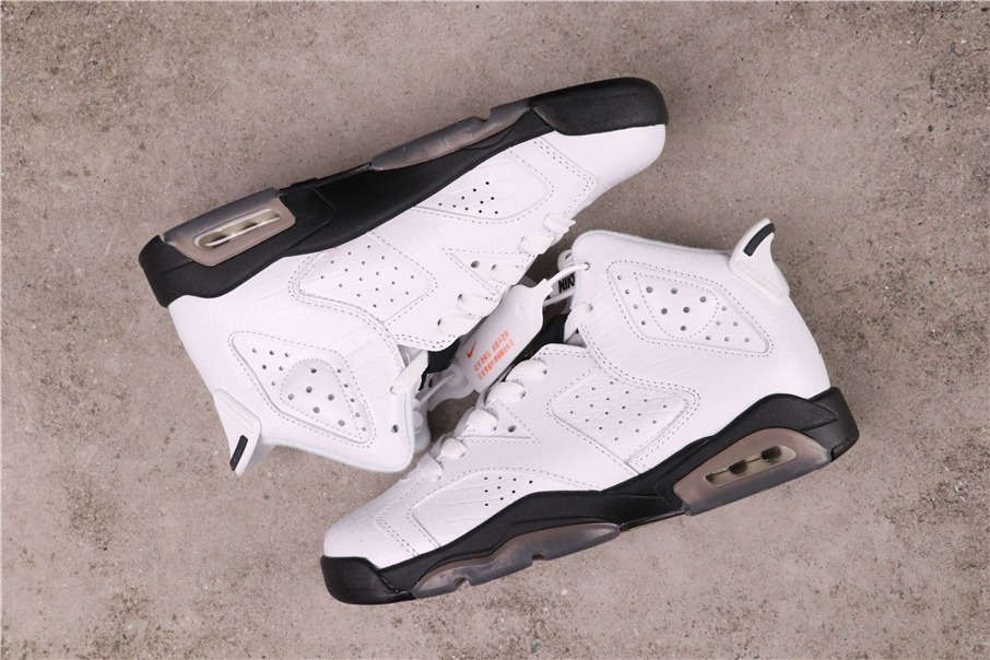 76USD Air Jordan 6 GS Alligator 384665-110 36-43