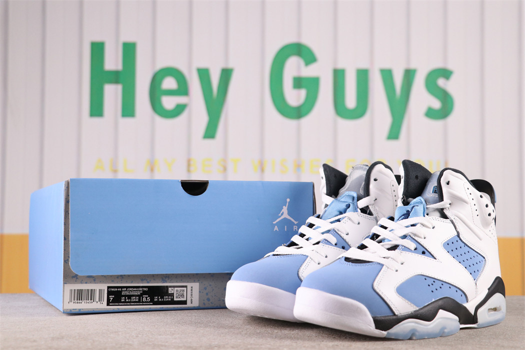 US$48 Air Jordan 6 UNC Sku CT8529-410 Size 36-47.5